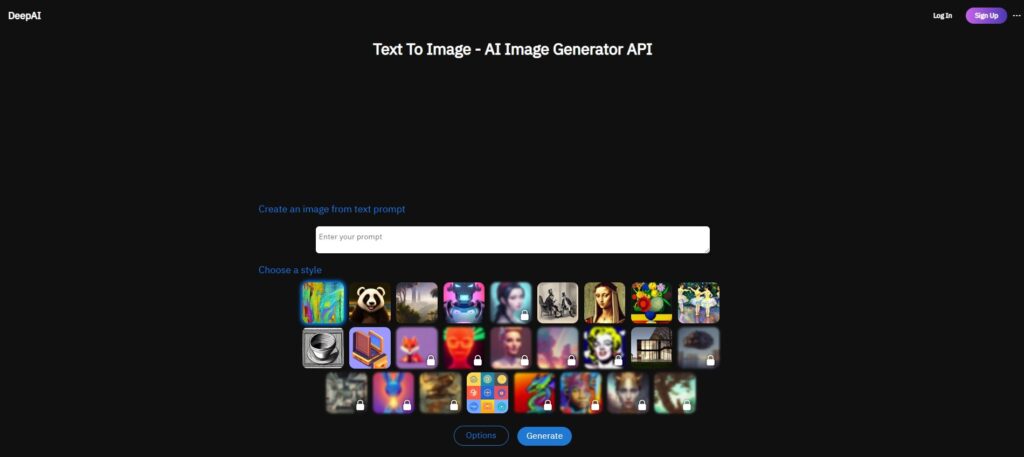 DeepAI Text to Image AI Art Generator